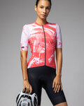 ALÉ jersey de manga corta - PALM PR-E - rojo/blanco