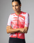 ALÉ jersey de manga corta - PALM PR-E - rojo/blanco