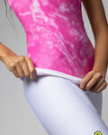 ALÉ maillot sin mangas - MARBLE PRAGMA - rosa/blanco