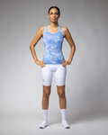 ALÉ maillot sin mangas - MARBLE PRAGMA - azul claro/blanco