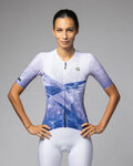 ALÉ jersey de manga corta - QUARTZ PR-E - blanco/azul