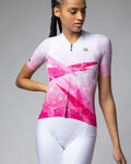 ALÉ jersey de manga corta - QUARTZ PR-E - blanco/rosa