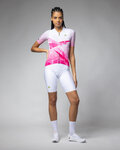 ALÉ jersey de manga corta - QUARTZ PR-E - blanco/rosa