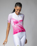 ALÉ jersey de manga corta - QUARTZ PR-E - blanco/rosa