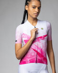 ALÉ jersey de manga corta - QUARTZ PR-E - blanco/rosa