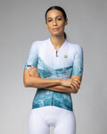 ALÉ jersey de manga corta - QUARTZ PR-E - blanco/verde