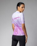 ALÉ jersey de manga corta - QUARTZ PR-E - blanco/púrpura