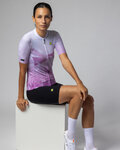 ALÉ jersey de manga corta - QUARTZ PR-E - blanco/púrpura