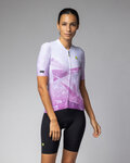 ALÉ jersey de manga corta - QUARTZ PR-E - blanco/púrpura