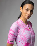 ALÉ jersey de manga corta - MARBLE PR-E - blanco/rosa
