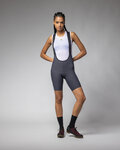 ALÉ pantalones cortos de tirantes - GRAVEL-PRO OFF ROAD - gris