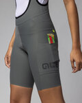ALÉ pantalones cortos de tirantes - GRAVEL-PRO OFF ROAD - verde