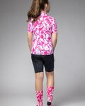 ALÉ jersey de manga corta - ESSENZA KID - rosa/blanco