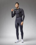 ALÉ pantalones largos con tirantes - antracita