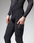 ALÉ pantalones largos con tirantes - STONES CARGO 2.0 - negro