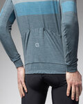 ALÉ maillot de invierno de manga larga - WOOL LINE - azul/gris