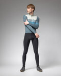 ALÉ maillot de invierno de manga larga - WOOL LINE - azul/gris