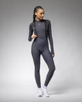 ALÉ pantalones largos con tirantes - R-EV1 VOLTAGE - antracita