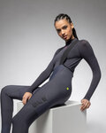 ALÉ pantalones largos con tirantes - R-EV1 VOLTAGE - antracita