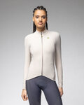 ALÉ maillot de invierno de manga larga - R-EV1 WARM RACE 2.0 LADY - marfil