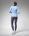 ALÉ maillot de invierno de manga larga - R-EV1 WARM RACE 2.0 LADY - azul claro