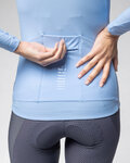 ALÉ maillot de invierno de manga larga - R-EV1 WARM RACE 2.0 LADY - azul claro