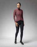 ALÉ maillot de invierno de manga larga - R-EV1 WARM RACE 2.0 LADY - marrón