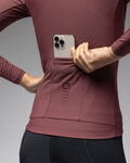 ALÉ maillot de invierno de manga larga - R-EV1 WARM RACE 2.0 LADY - marrón