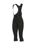 ALÉ Pantalón 3/4 con tirantes - PRAGMA WINTER - negro