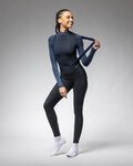 ALÉ pantalones largos con tirantes - KLIMATIK K-ATMO 3.0 - negro