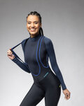 ALÉ pantalones largos con tirantes - KLIMATIK K-ATMO 3.0 - negro