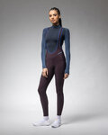 ALÉ pantalones largos con tirantes - KLIMATIK K-ATMO 3.0 - granate