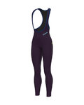 ALÉ pantalones largos con tirantes - KLIMATIK K-ATMO 3.0 - granate