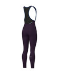 ALÉ pantalones largos con tirantes - KLIMATIK K-ATMO 3.0 - granate