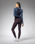ALÉ pantalones largos con tirantes - KLIMATIK K-ATMO 3.0 - granate