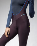 ALÉ pantalones largos con tirantes - KLIMATIK K-ATMO 3.0 - granate