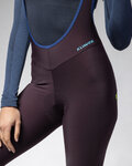ALÉ pantalones largos con tirantes - KLIMATIK K-ATMO 3.0 - granate
