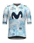 GOBIK jersey de manga corta - INFINITY MOVISTAR TEAM 24 - azul claro/blanco