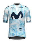 GOBIK jersey de manga corta - ODYSSEY MOVISTAR TEAM 24 - azul claro/blanco