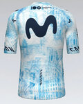 GOBIK jersey de manga corta - ODYSSEY MOVISTAR TEAM 24 - azul claro/blanco