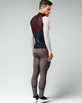 GOBIK maillot de invierno de manga larga - HYDER - antracita/marfil/granate
