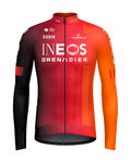 GOBIK maillot de invierno de manga larga - HYDER INEOS GRENADIERS 2025 - naranja/rojo