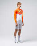 GOBIK maillot de verano de manga larga - HYDER INEOS GRENADIERS 26 - blanco/naranja