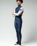 GOBIK maillot de invierno de manga larga - SUPERHYDER - marfil/azul