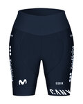 GOBIK pantalones cortos sin tirantes - LIMITED K9 MOVISTAR TEAM 2024 LADY - azul/blanco