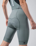 GOBIK pantalones cortos de tirantes - MATT COMPACT 2.0 - gris/verde