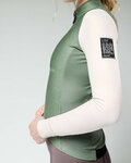 GOBIK chaqueta cortaviento - SKIMO PRO WOMEN - marfil/verde