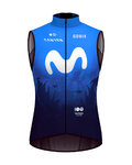 GOBIK chaleco - PLUS 2.0 MOVISTAR TEAM 2024 - azul/blanco