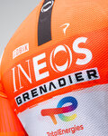 GOBIK chaleco - PLUS 2.0 INEOS GRENADIERS 26 - blanco/naranja