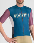 SPORTFUL jersey de manga corta - SUPERGIARA LOGO - azul/granate